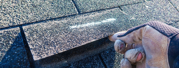 Wind crease and lifted shingle repair Brecksville